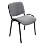 OLSS стул ИЗО В3 серый обивка  ткань износопрочная, рама окрашенная черной порошковой краской