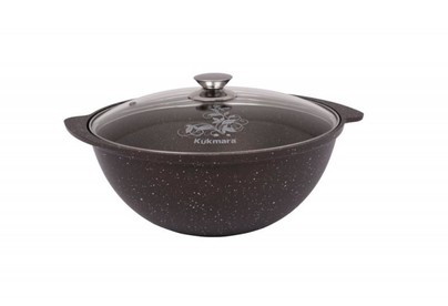 KUKMARA кмк47а а/пр литой 4,5л д/плова стекл/кр Кофейный мрамор