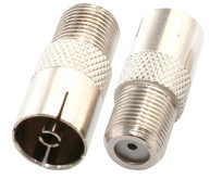 СИГНАЛ (7610) переходник F гн.  TV гн. метал