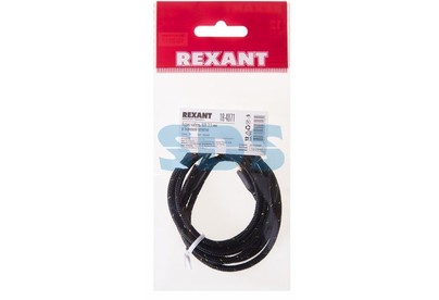 REXANT (184071) АУДИОКАБЕЛЬ AUX 3.5 ММ В ТКАНЕВОЙ ОПЛЕТКЕ 1 М ЧЕРНЫЙ