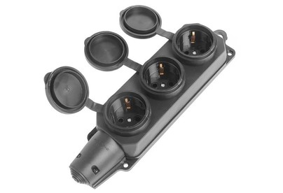 SMARTBUY (SBE16300R) розетка, прямая 3местная