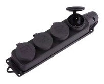 SMARTBUY (SBE16400R) розетка, прямая 4местная