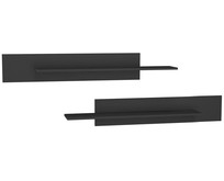 НКМЕБЕЛЬ POINT комплект полок Чёрный/Чёрный глянец 71774471 (1 кор.)