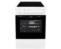 ЛЫСЬВА Плита Электрическая EF4006MK00 белый стеклокерамика (без крышки)