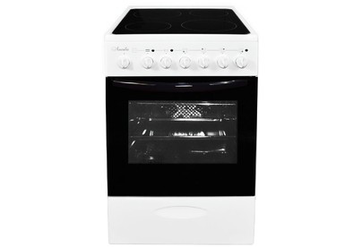 ЛЫСЬВА Плита Электрическая EF4006MK00 белый стеклокерамика (без крышки)