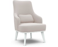 ЭЛЕГИЯ Комфорт5 Кресло отдыха Высокая спинка CATANIA IVORY Снег (Лак) Категория 3 (1 кор.)