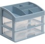 VIOLET для косметики 2 ящика (серосиний/прозрачный) 330249