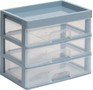 VIOLET для мелочей 3 ящика (серосиний/прозрачный) 340349
