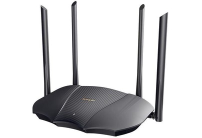 TENDA WiFi TX12 WiFi 6 роутер AX3000, до 574 Мбит/с на 2,4 ГГц + до 2402 Мбит/с на 5 ГГц, LAN 2x1Гбит/с, WAN 1x1Гбит/с, 4 антенны