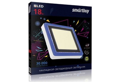 SMARTBUY (SBLSq1DLB183KB) 18w/3000K+B