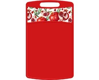 HOMVER Bergamo Scarlet прямоугольная 335x220x4мм с декором (красный) 221148106/03