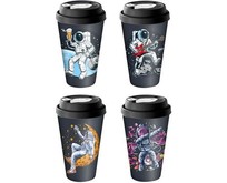 HOMVER с крышкой 550мл с декором с клапаном (черный) 223104030/01