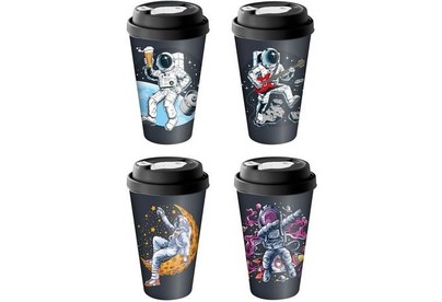 HOMVER с крышкой 550мл с декором с клапаном (черный) 223104030/01