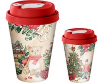 HOMVER Стакан с крышкой 420мл с декором с клапаном 