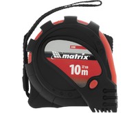 MATRIX Рулетка Status Magnet 3 fixations,10 м х 32 мм,обрезиненный корпус,зацеп с магнитом 31000