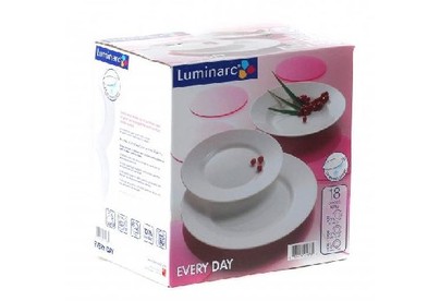 LUMINARC ДИРЕКТОР БЕЛЫЙ (ЭВРИДЕЙ) столовый наб. 18 предметов Q9318