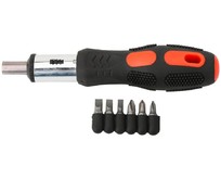 AV STEEL (AV489131) реверсивная с набором бит 6 предметов