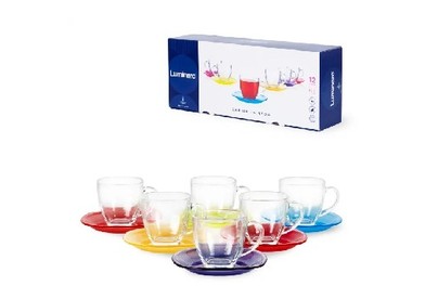 LUMINARC РЕЙНБОУ чайный набор 220мл (N4217)