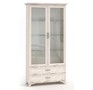 МЕБЕЛЬКОМПЛЕКС Мирелла Шкаф для гостиной двухстворчатый со стеклом Бодега Светлая/Патина
