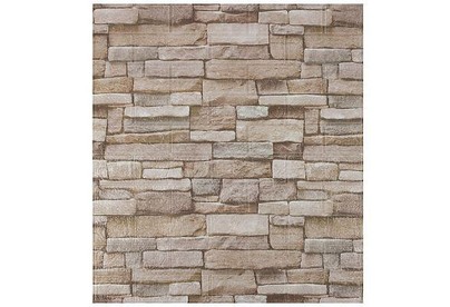 РЫЖИЙ КОТ Панель самоклеящаяся Кирпич 70х77см, бежевокоричневый