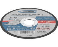 GROSS Круг отрезной по металлу, 125 х 1,0 х 22,2 мм, SWA60TBF, в метал.банке, 10 шт. 743680