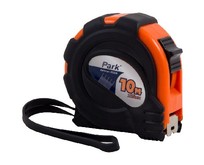 PARK TM3010025 рулетка с фиксатором, прорезиненный корпус, 10x25мм (353030)