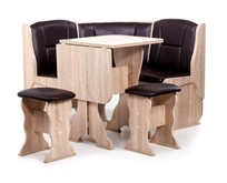 БИТЕЛ НАРЦИССОДНОТОН. Кухонный уголок Дуб Сонома/Борнео Умбер (7 пак.)