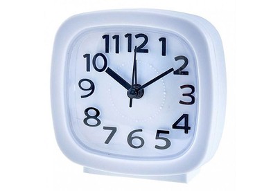 DELTA DT80021 Будильник 10.3*4*10.2 см (белый)