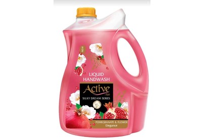 ACTIVE Жидкое мыло жемчужное пафюмированное, с соевым белком и витамином E 