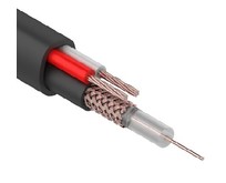 REXANT (014013) Кабель для видеонаблюдения KBKП2x0,50мм, 200м., черный OUTDOOR