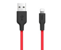 HOCO (6957531071372) X21 USB (m)  8 Pin (m) 1.0m  красный/черный