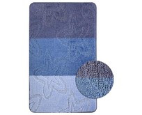 САНАКС 00212 SILVER Коврик в ванную одинарный ГОЛУБОЙ 60х100см 100% полиэстер