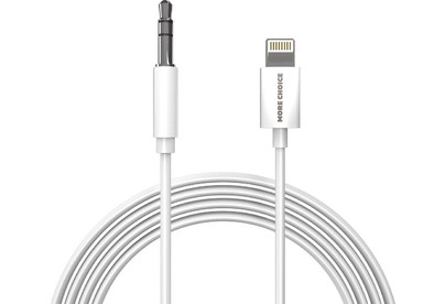 MORE CHOICE (4610196409820) UK28i AUX 3.5mm Lightning 8pin 1м White