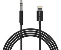 MORE CHOICE (4610196409837) UK28i AUX 3.5mm Lightning 8pin 1м Black