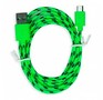 SMARTBUY (iK12n green) USB  MICRO USB нейлон 1.м зеленый