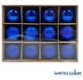 WINTER GLADE Набор ёлочных шаров пластик, 6 см, 12 шт, синий микс, 6012G004