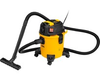 DENZEL Пылесос строительный RVC20, 1400 Вт, бак 20 л, шланг 3 м, розетка с автосинхр. 28202
