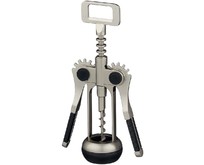 MALLONY Штопор ELETTO, сплав цинка никелированный, ABS пластик (ручка) (004187)