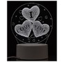 ENERGY Светильник декоративный ENNL 22 3D три сердца (106253)