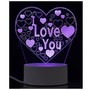 ENERGY Светильник декоративный ENNL 23 3D сердце с надписью I LOVE YOU (106254)