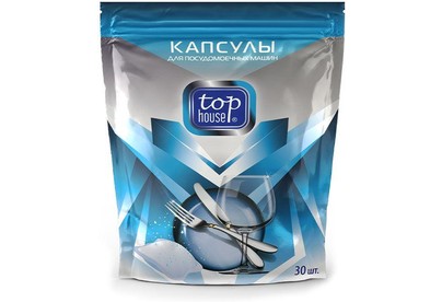 TOP HOUSE Капсулы для посудомоечных машин, 30 шт. (180353)