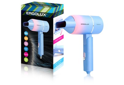 ERGOLUX ELXHD10C13 голубой/розовый 15208