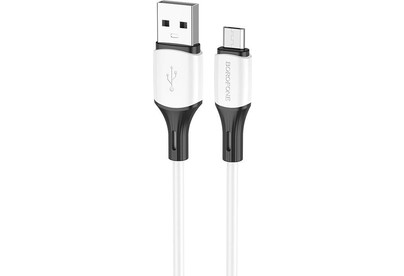 BOROFONE (6974443384772) BX79 USB 2.4A microUSB 1 m белый