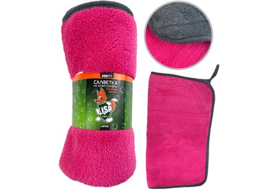 LISA LS0105 из суперплотной микрофибры для сушки и полировки 32х43см, плотность 600г/м2 48871