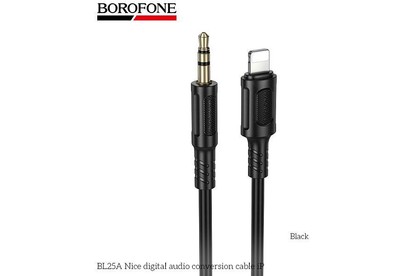 BOROFONE (6941991124761) BL25A AUX 3.5mm 8pin, 1.0м Black