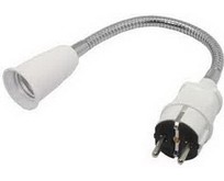 ECOLA APF7NWEAY E27 гибкий 300мм белый