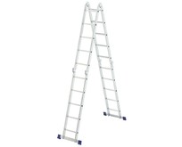 СИБРТЕХ Лестница шарнирная алюминиевая, 4х4, Россия 97882