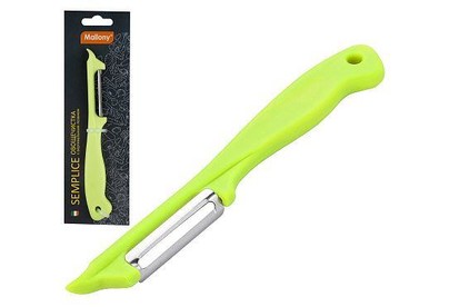 MALLONY Овощечистка SEMPLICE, рр 18*2*1 см, с вертикальным лезвием, пластиковой ручкой