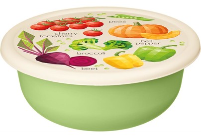 HOMVER Modena Greenery 1,2л с крышкой с декором (салатовый) 221140820/04