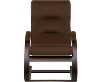 LESET Милано Креслокачалка Орех текстура, ткань V 23